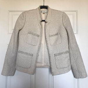 J. Crew Metallic Thread Tweed Jacket